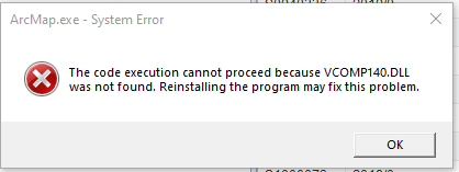 error vcomp140.dll