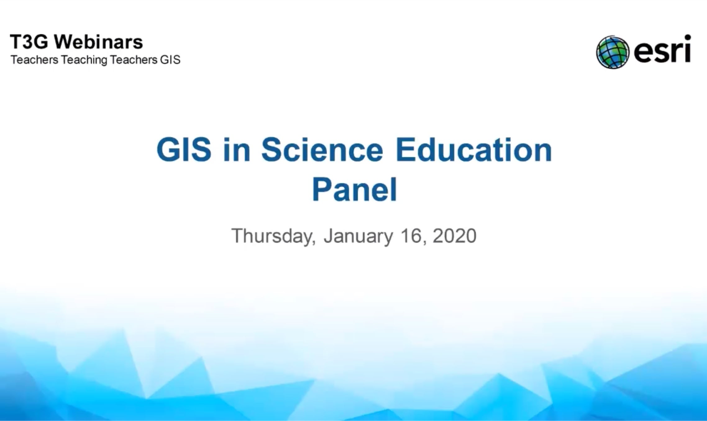 T3G webinar