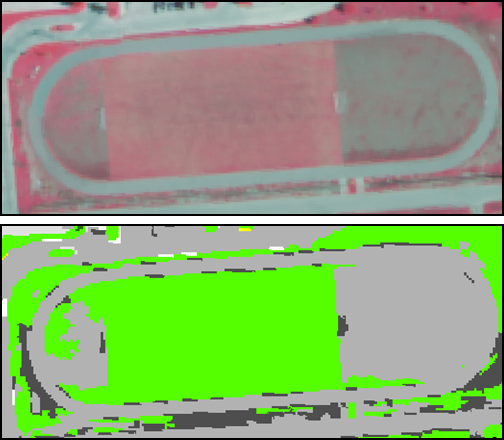 Infrared image and associated classmap needing edits.