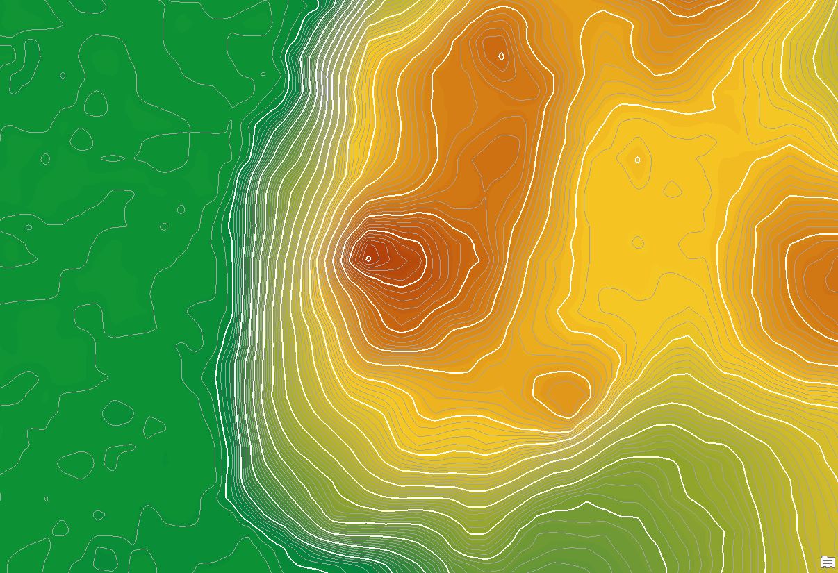 RasterFunction Contour and the Smooth Surface Only output