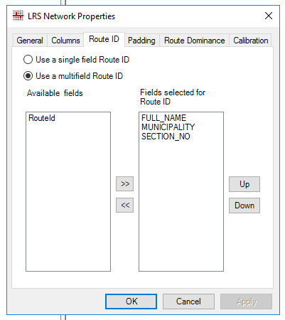 Route Id Configuration