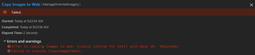 Copy Images to Web Error