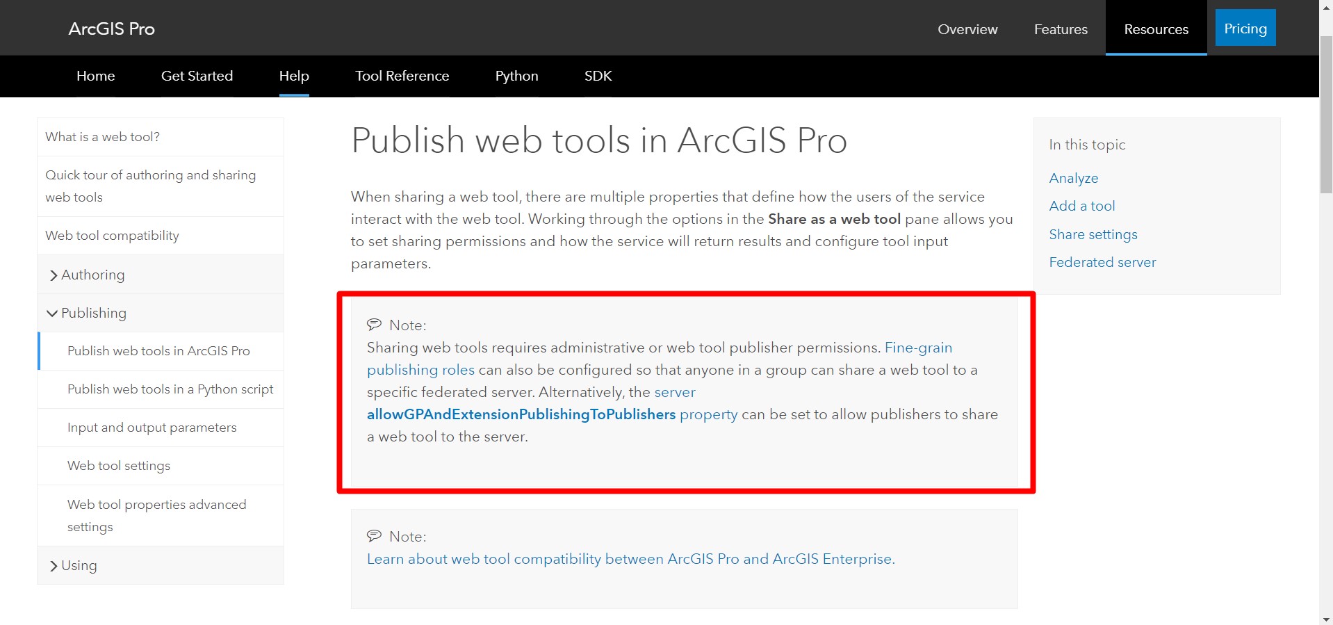 How and where can the admin change the Publishing permission setting option