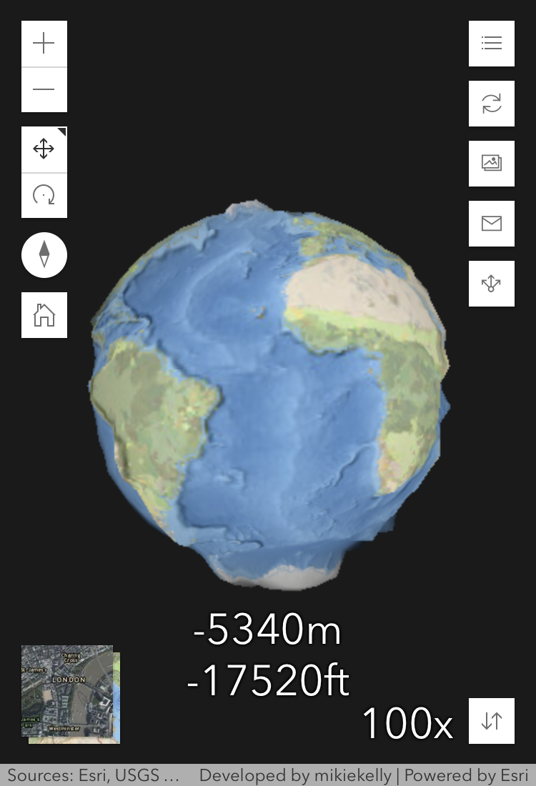 Screenshot of the app visualized on mobile