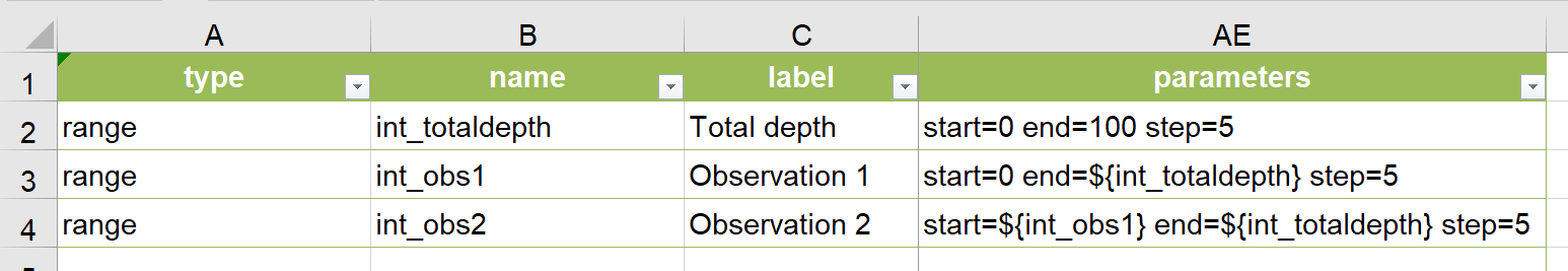 Example from Survey123 Connect