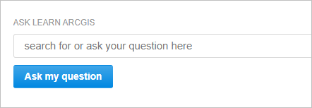 GeoNet question bar