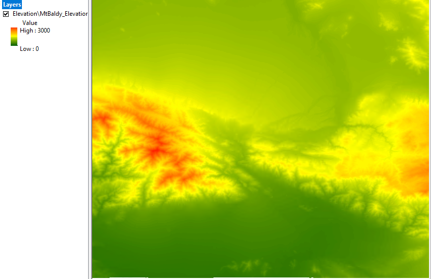 arcMap 0 - 3000 statistics