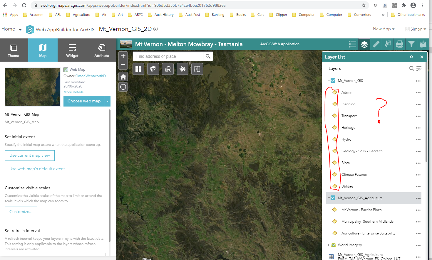 Yellow diamonds showing on all layers in the web map and web app - no ability to turn on a layer