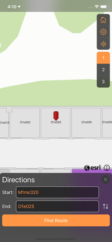 screenshot showing app with default appearance