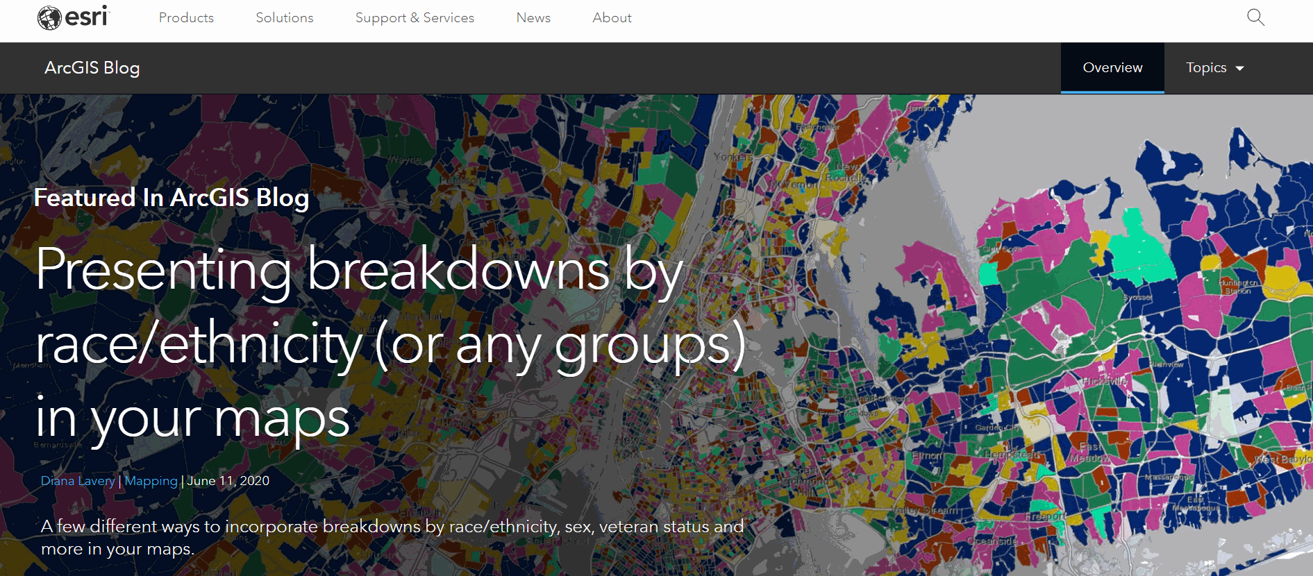 Demo of navigating ArcGIS Blog