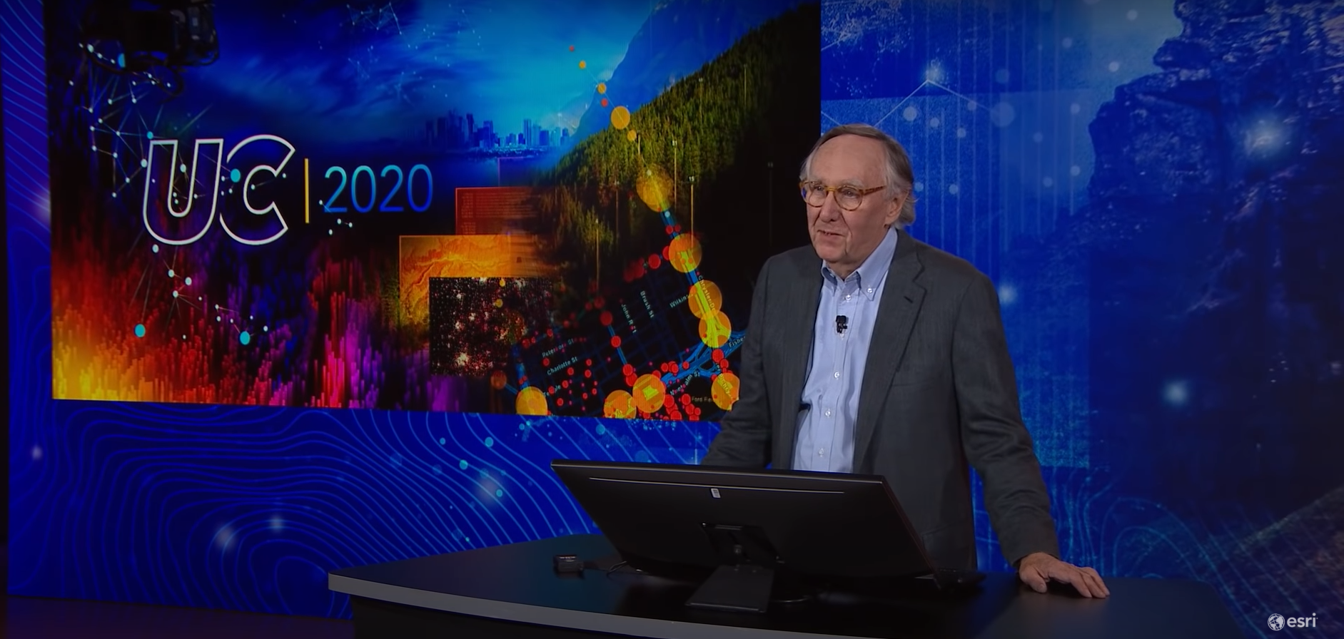 Jack opening the Plenary Esri UC 2020