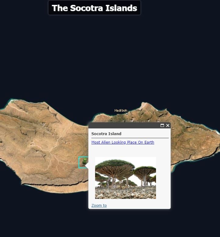 A section of the Weird Earth presentation.