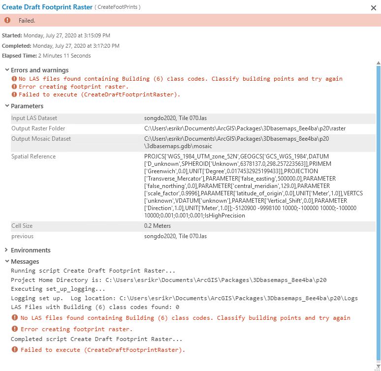 Create Draft Footprint Raster
