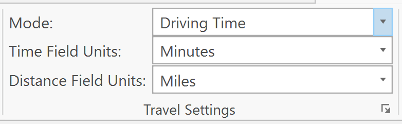 VRP Ribbon Travel Settings