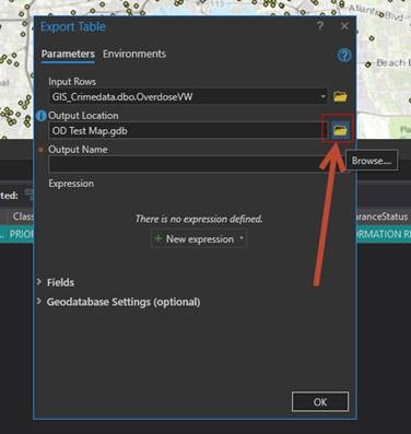 Folder location