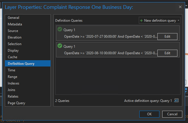 Original query preserved, new query added on top of it