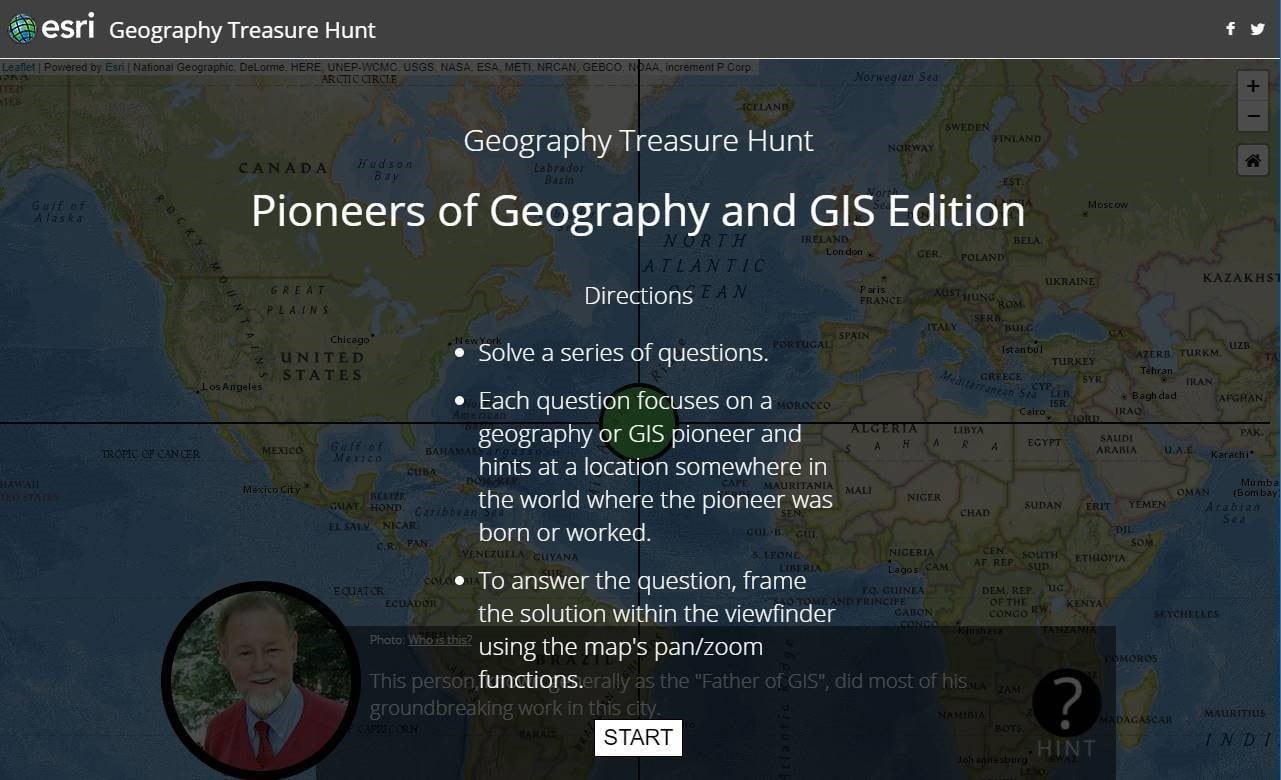 Quiz pioneers of geography and GIS