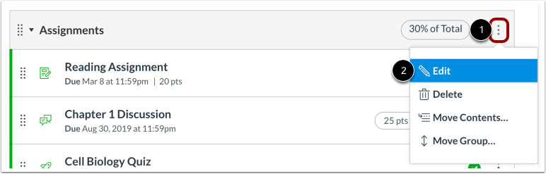 create rules for an assignment group
